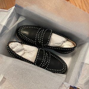 NEW Stuart Weitzman Parker Lift Mini Pearl Loafer SIZE 38